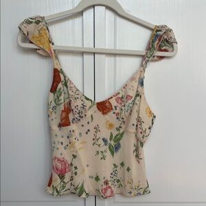 Reformation lined floral top